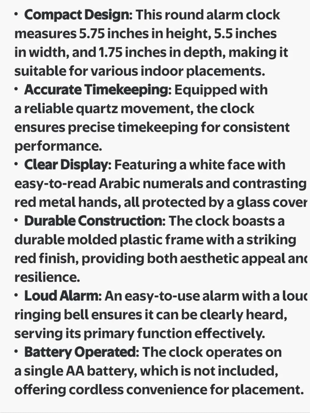 Red Infinity Tabletop Clock  15684RD-4360